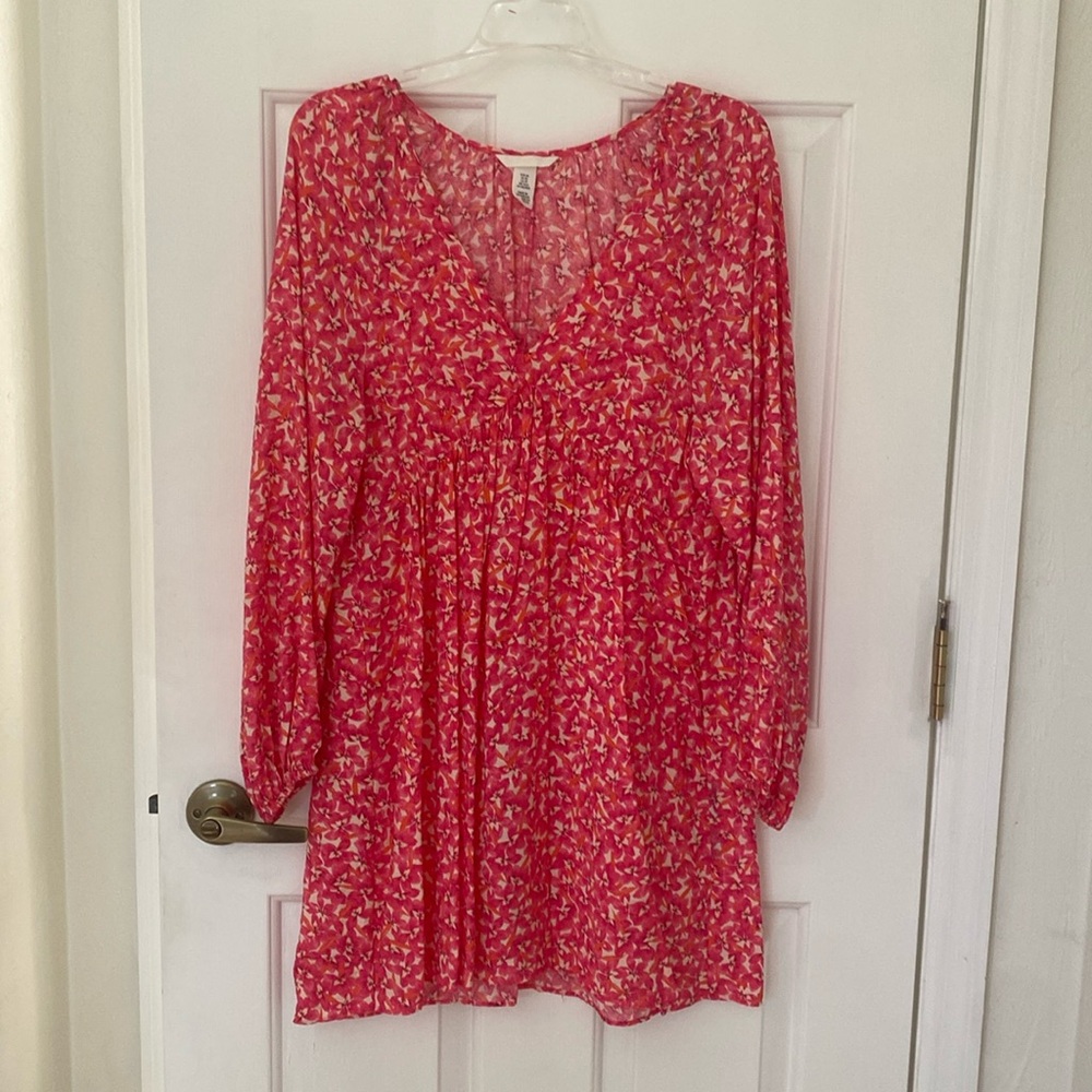 H&M long sleeve shift dress